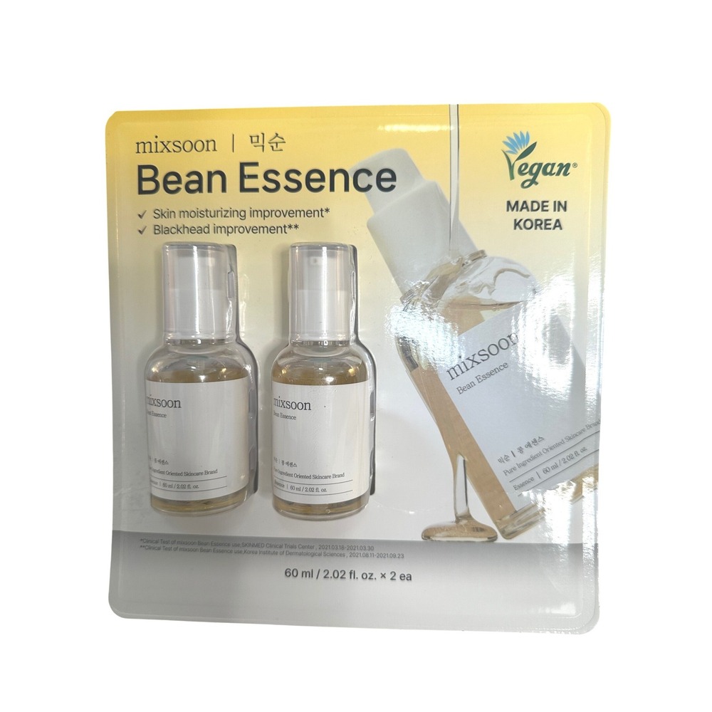Mixsoon Clear Vegan Fermented Bean Essence 2-Pack 2.02oz Each
